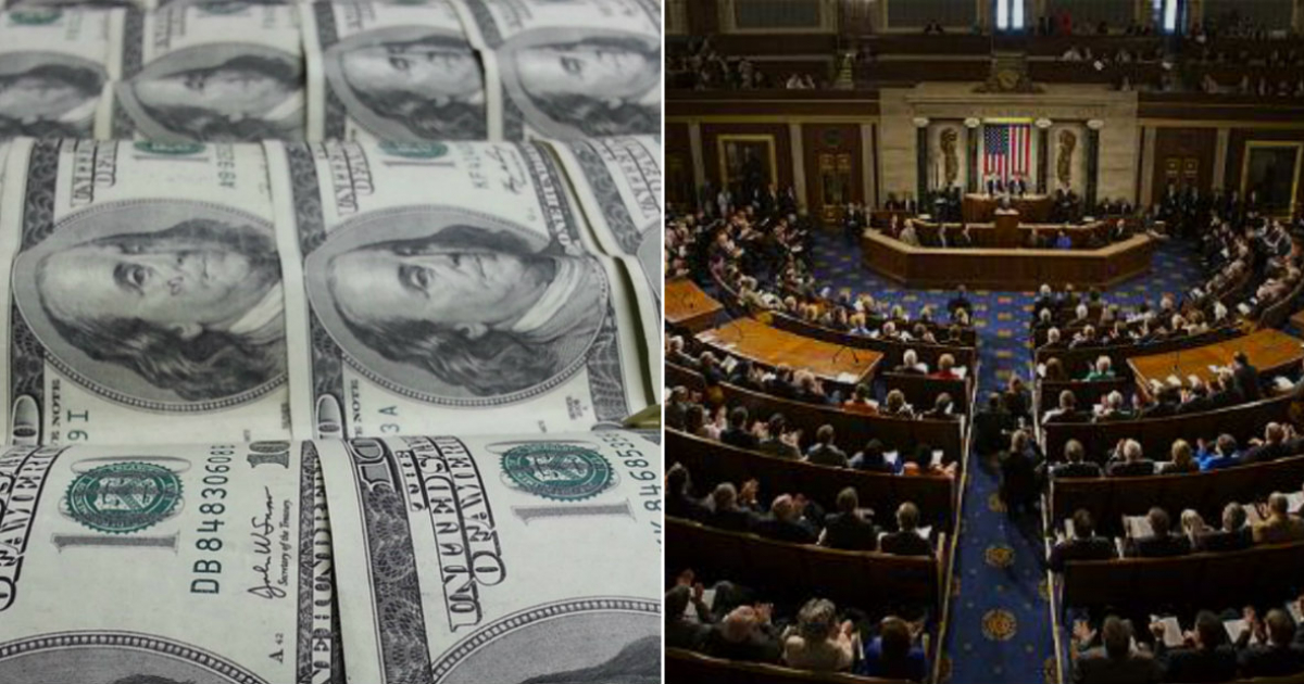 Dólares (i) y Congreso de EE.UU. (d) © Pixabay - YouTube/screenshot-NBC News