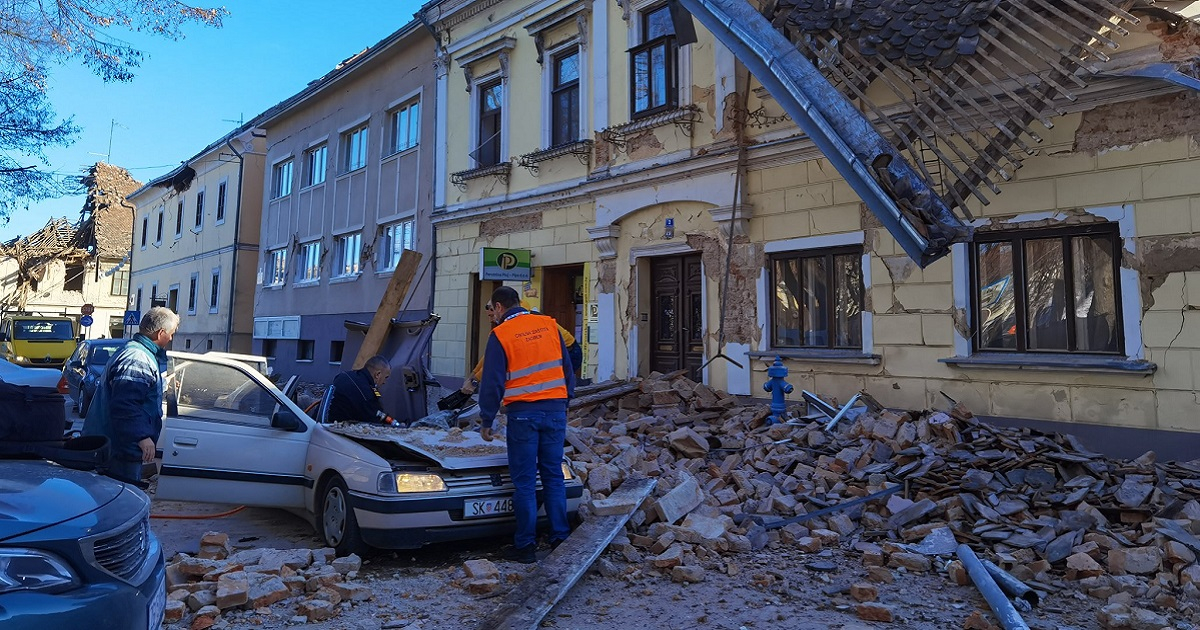 Terremoto en Croacia. © Twitter / @mareevicka
