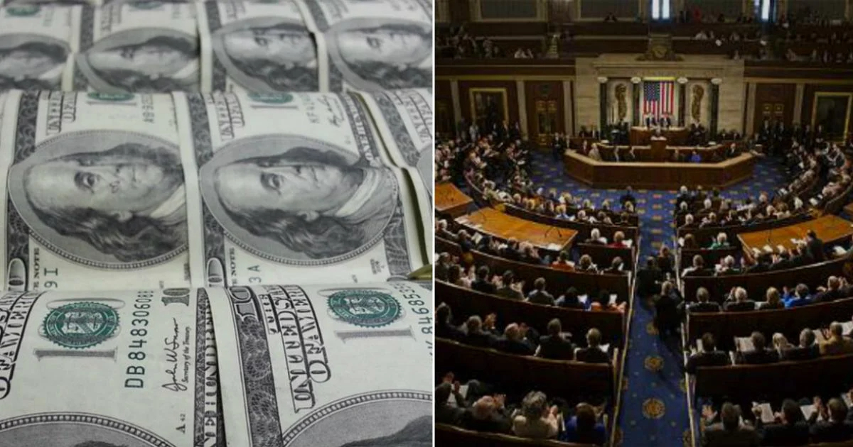 Dólares y Congreso de EE.UU. © Pixabay - YouTube/screenshot-NBC News