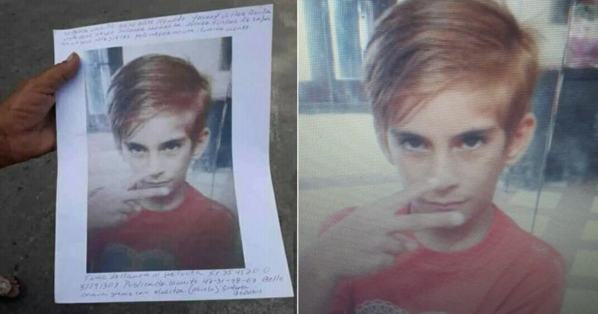 Yosvany Villar, niño cubano desaparecido © Facebook /Maritza García Torres