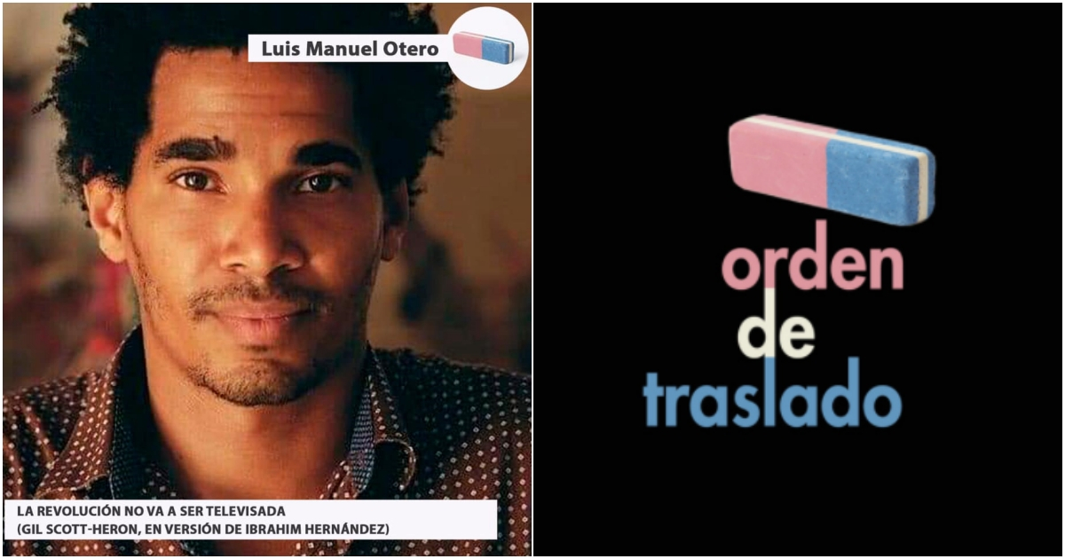 El artista Luis Manuel Otero Alcántara pone su voz en la plataforma Orden de Traslado © Instagram Orden de Traslado