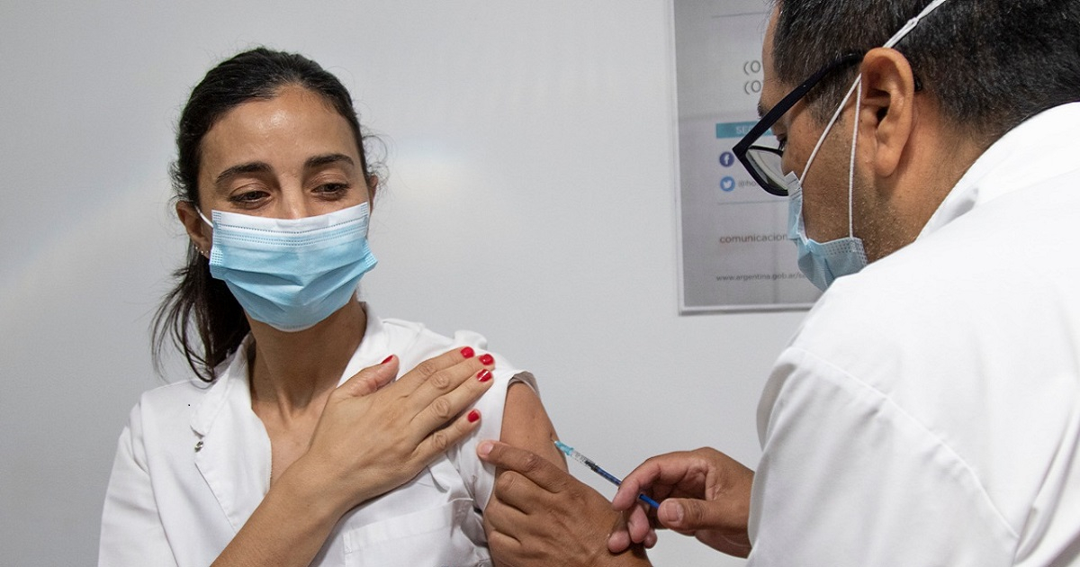 Vacunación en Argentina. © Twitter / Ministerio de Salud de la Nación