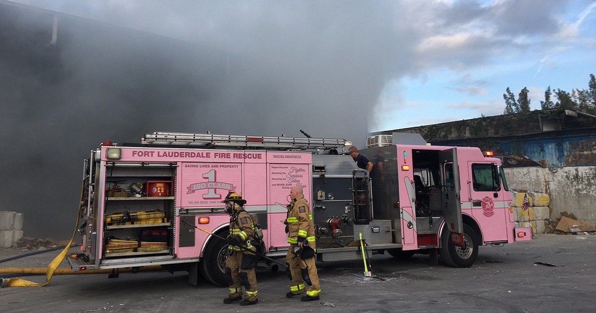 Bomberos en Fort Lauderdale (imagen de referencia). © Twitter / Fort Lauderdale Fire Rescue