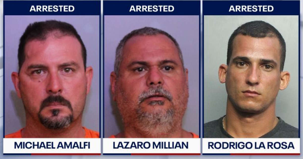 Los tres acusados de intento de asesinato a un oficial de FWC © Facebook Polk County Sheriff's Office