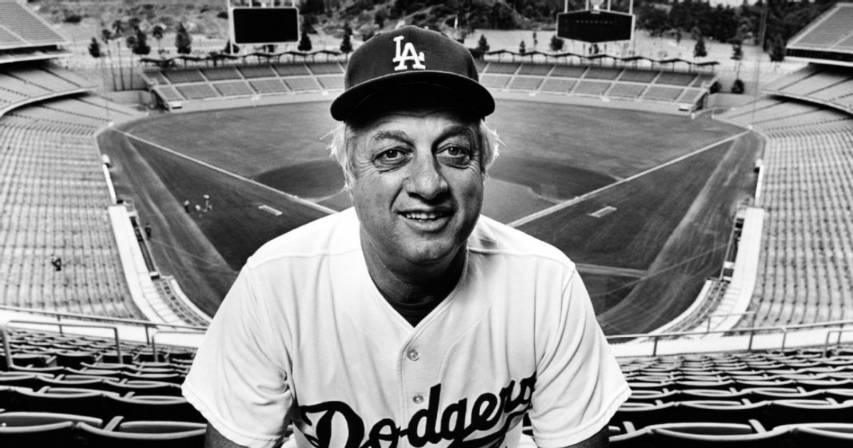 Tommy Lasorda (1927-2021), fallecido la noche del jueves en Los Angeles. © Twitter/Los Ángeles Dodgers @Dodgers