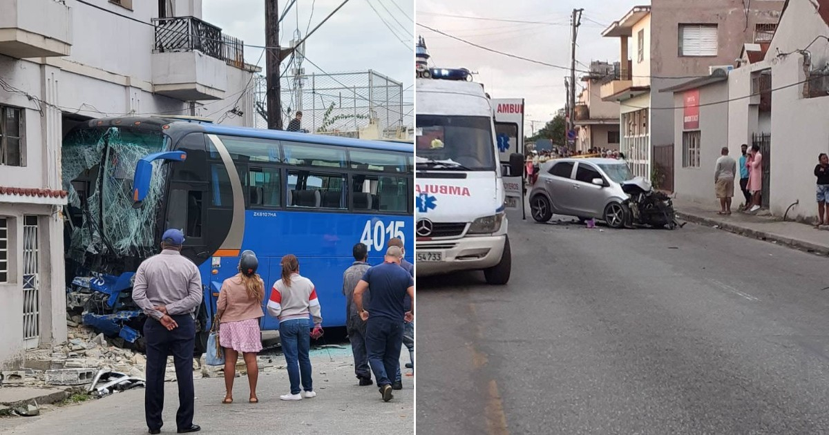 Imágenes del accidente ocurrido en calles del municipio de Marianao © CiberCuba / Facebook Grupo Amigos del motor