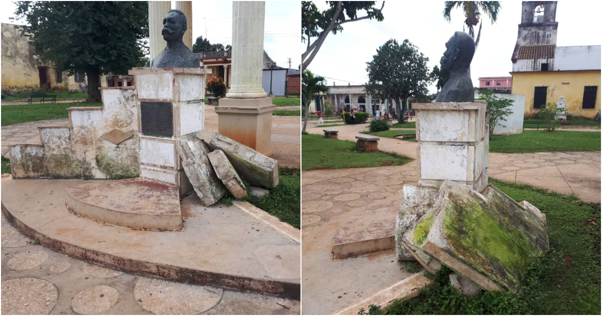 imágenes de un monumento a Antonio Maceo en Aguacate, Mayabeque © CiberCuba