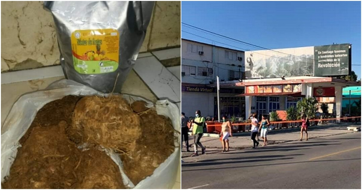 Módulo de comida en Santiago de Cuba para la zona en cuarentena © Facebook El Chago / TelePinar