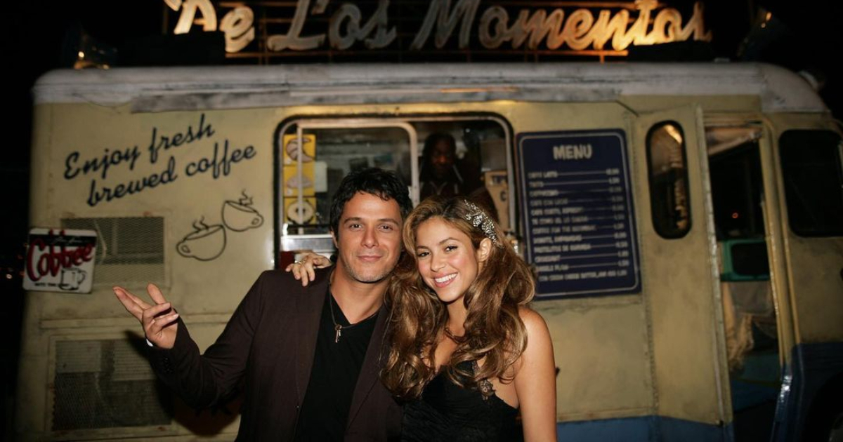 Alejandro Sanz y Shakira en el roaje del videoclip "Te lo agradezco, pero no" © Instagram / Alejandro Sanz