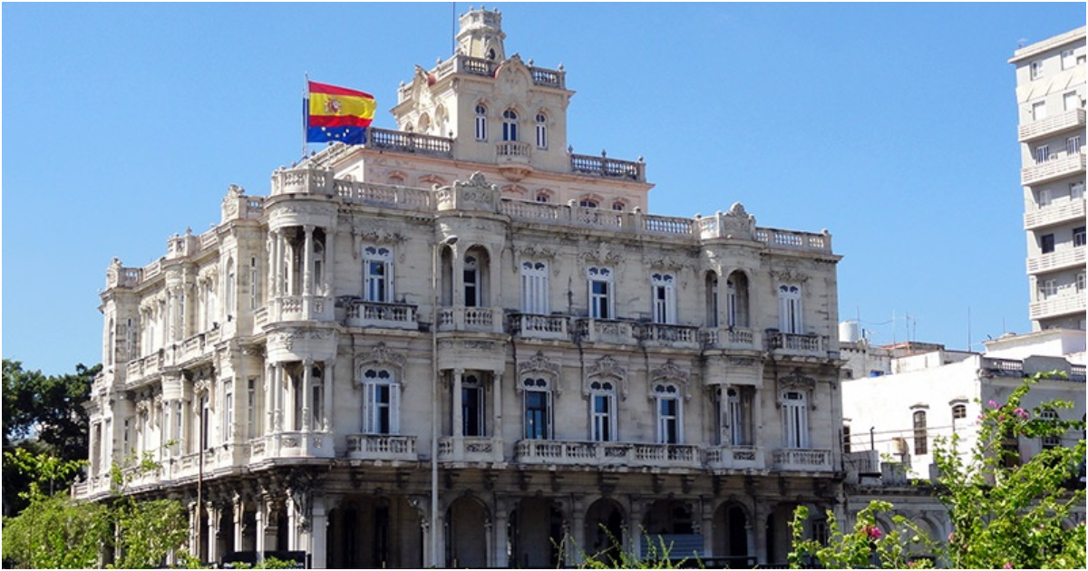 Embajada de España en Cuba © ConsEspLaHabana / Twitter 