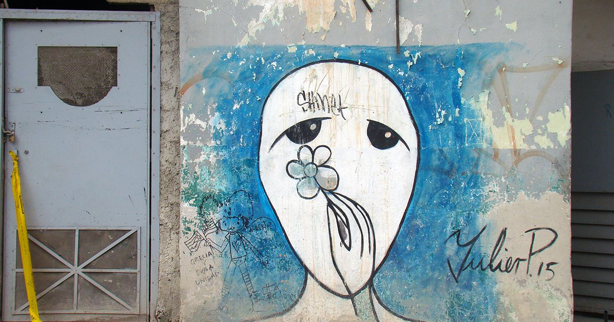 Mural de Yulier P, en la calle O'Reilly, en La Habana Vieja. © CiberCuba
