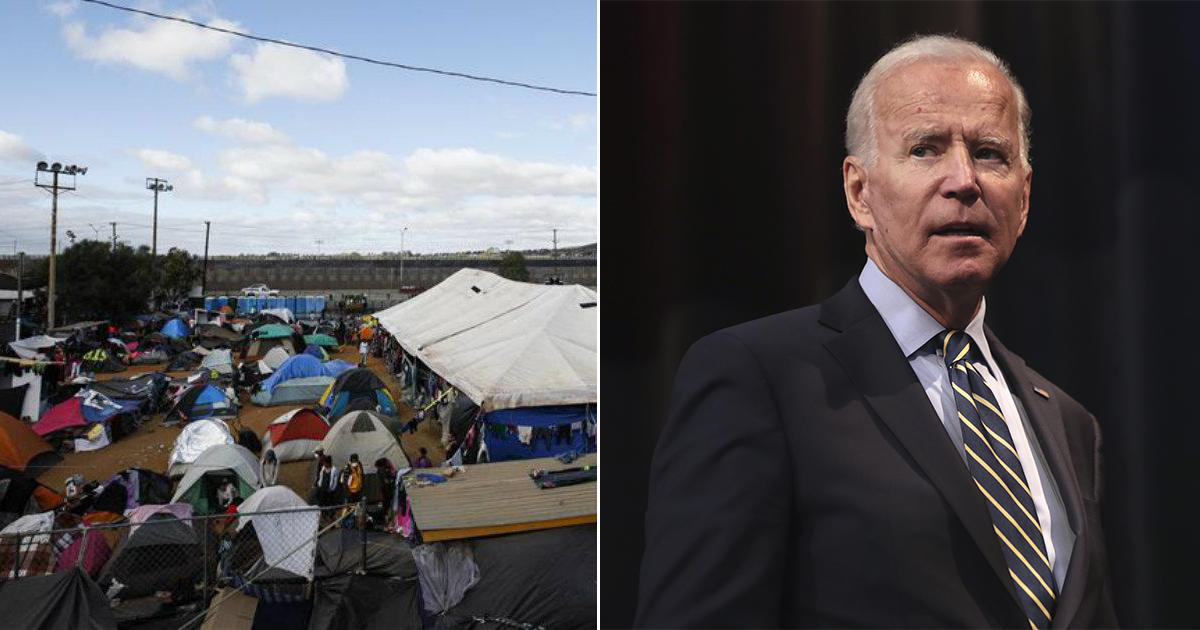 Campamento de inmigrantes en México / Joe Biden © Flickr/Gage Skidmore / Youtube