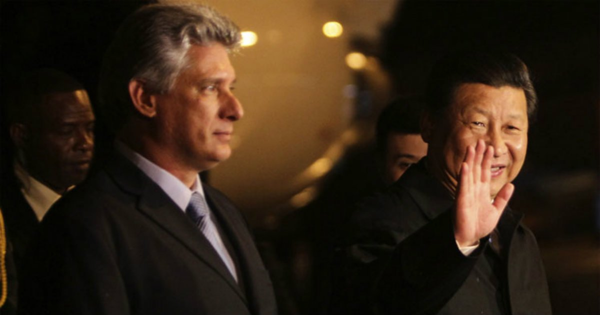 Miguel Díaz-Canel junto Xi Jinping © Prensa Latina