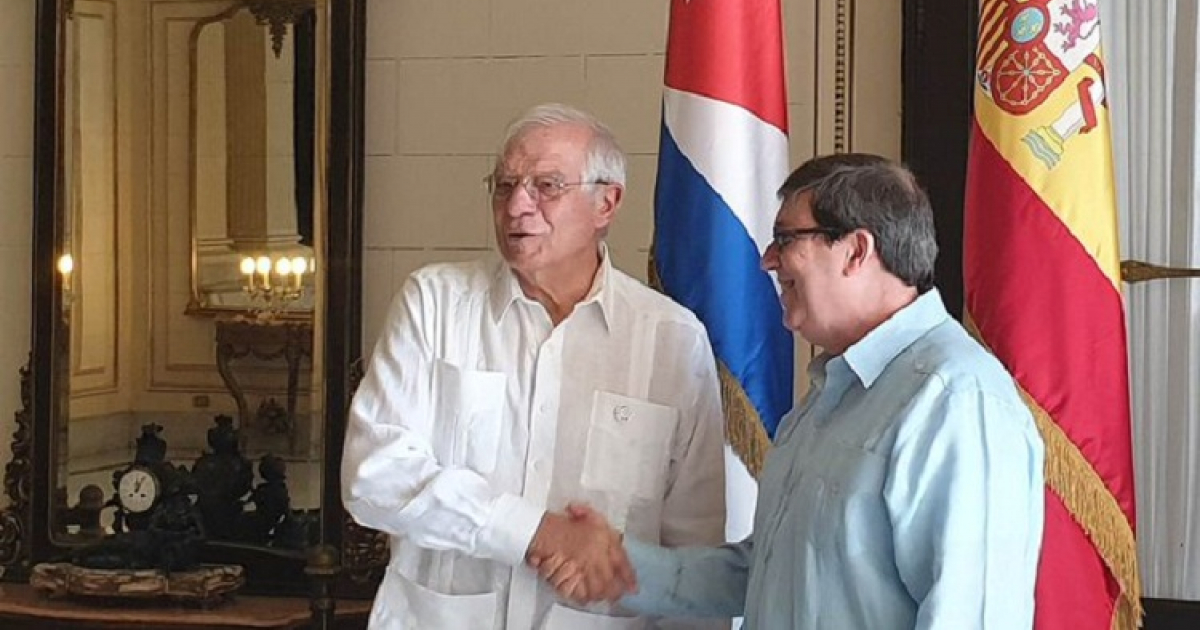 José Borrell (izda), alto representante para la Política Exterior de la Unión Europea y el canciller cubano, Bruno Rodríguez © The Diplomat Spain
