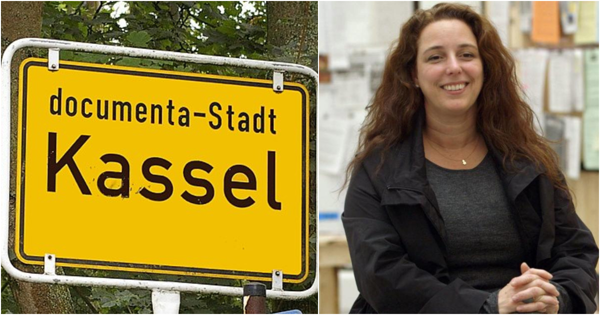 Señal de la documenta en Kassel, Alemania, y Tania Bruguera © Wikipedia y Facebook de la artista