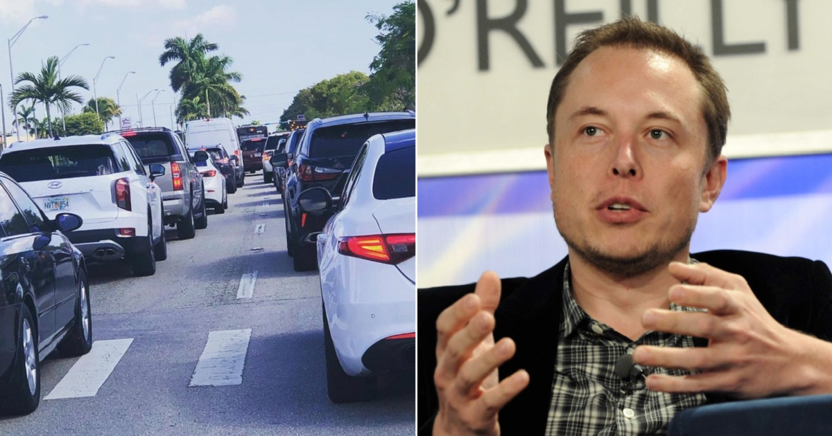 Tráfico en Miami y Elon Musk. © Twitter patslife / Flickr