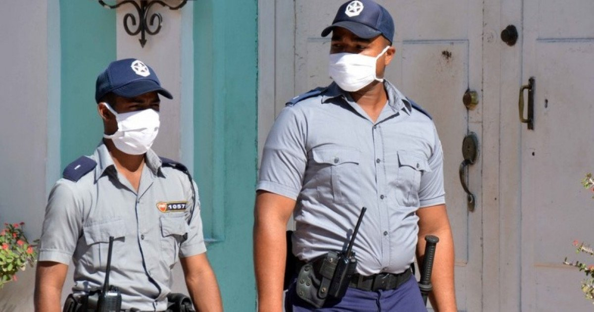 policía cubana en pandemia (imagen de referencia) © ACN