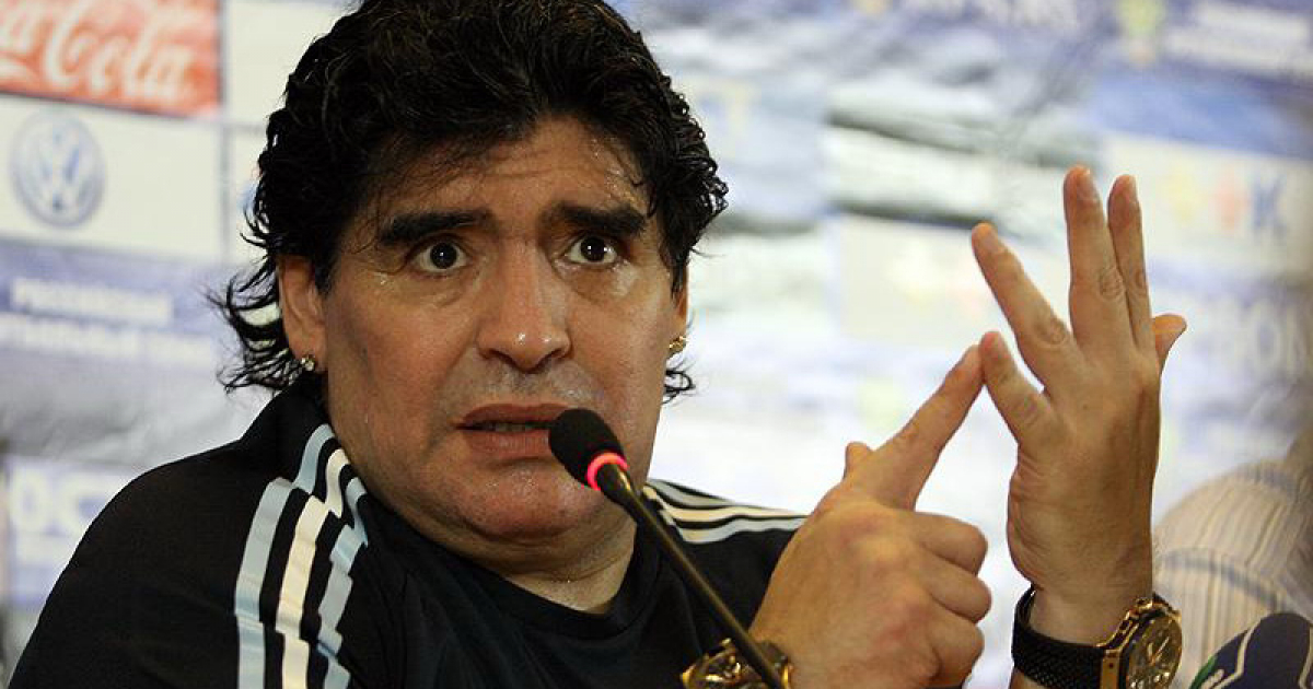 Diego Armando Maradona, en una foto de archivo © Wikimedia Commons