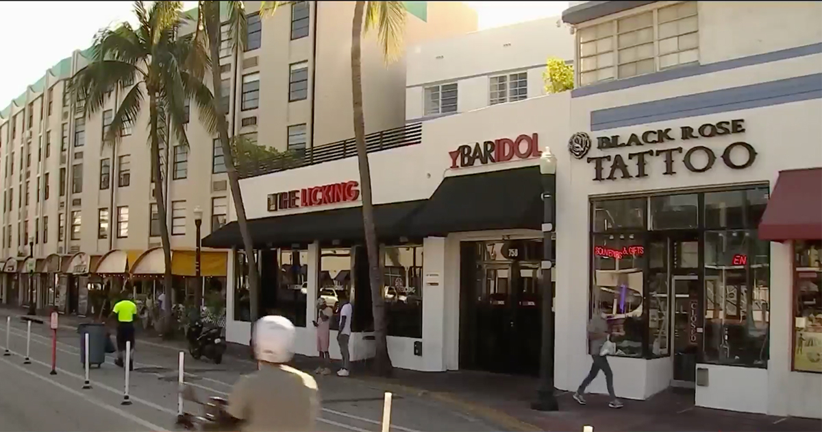 Lugar de incidente violento en Miami Beach © Captura de video / Telemundo 51