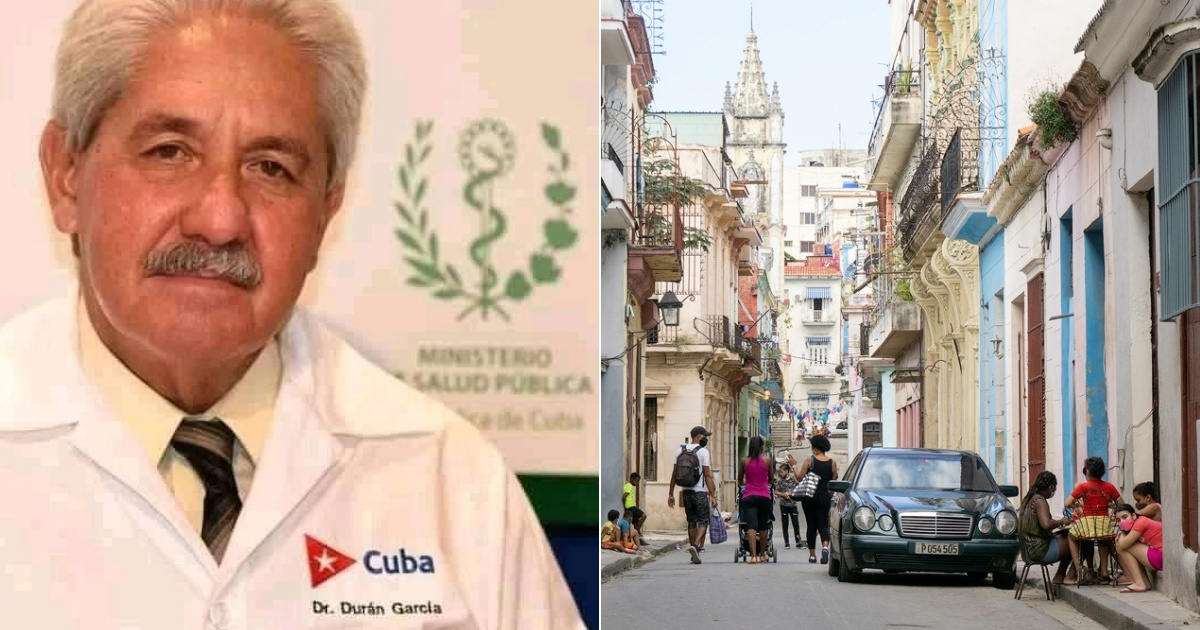 Dr. Francisco Durán García (i) e imagen de La Habana (d) © Cubadebate / CiberCuba