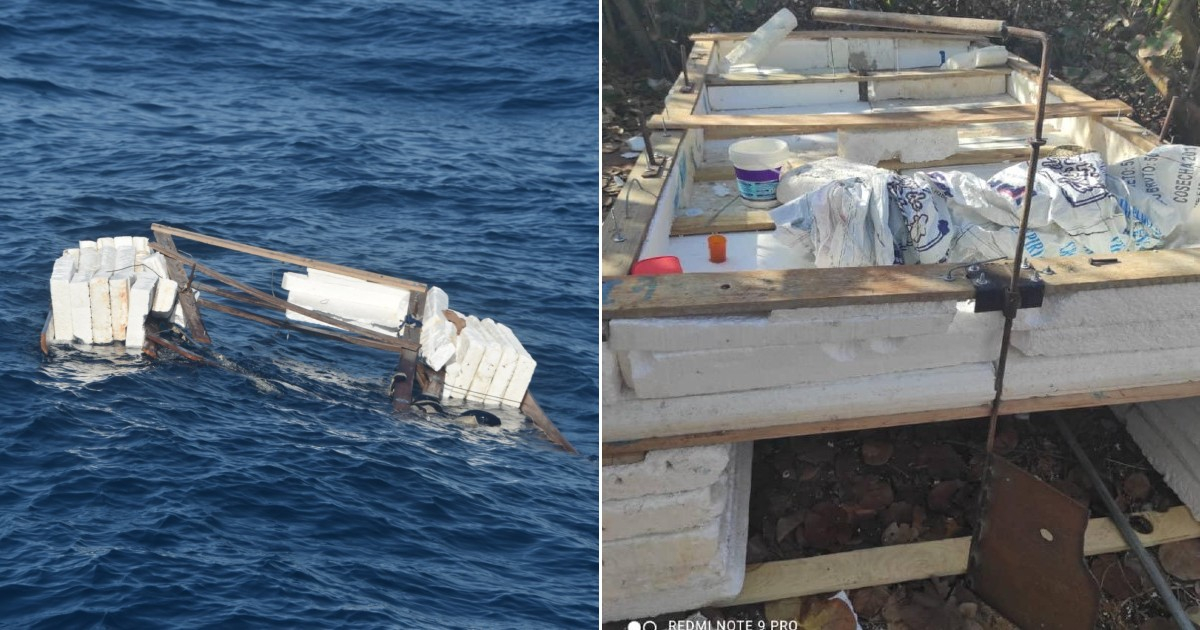 Restos de la embarcación encontrada por la USCG © Twitter / USCG