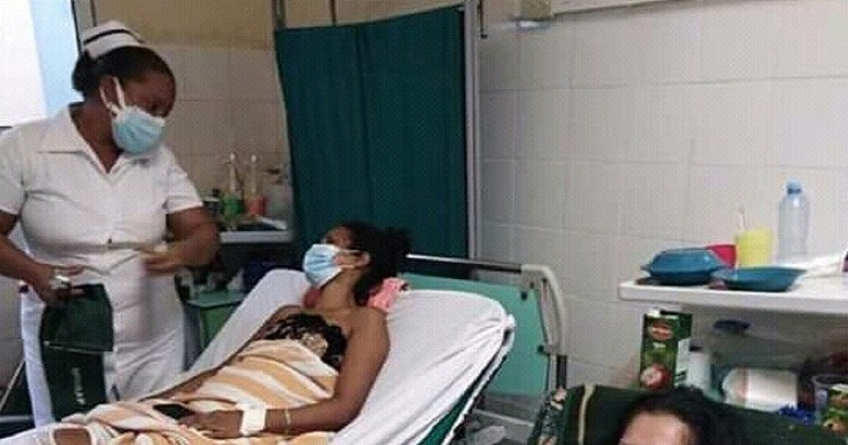 Paciente lesionada en el accidente de tránsito en Güines © Escambray / Cortesía de Marisel Naranjo Mendoza
