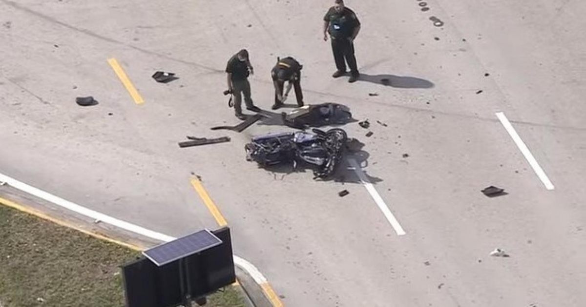 Muere motociclista en accidente en el sur de Florida