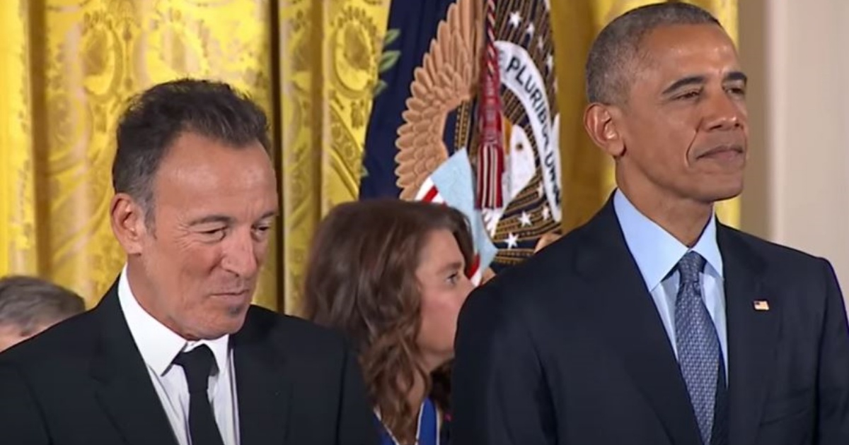 Bruce Springsteen (i) y Barack Obama (d) © YouTube/screenshot-ABCnews