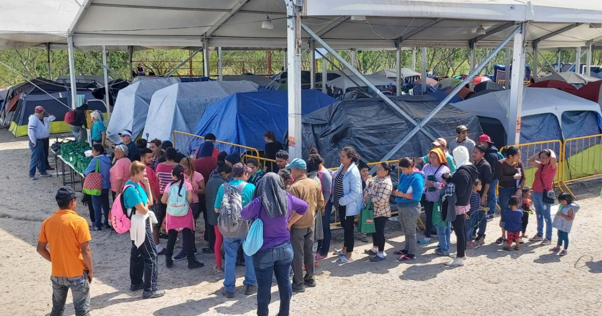 Campamento de emigrantes en Matamoros © Facebook/ Migrantes Matamoros