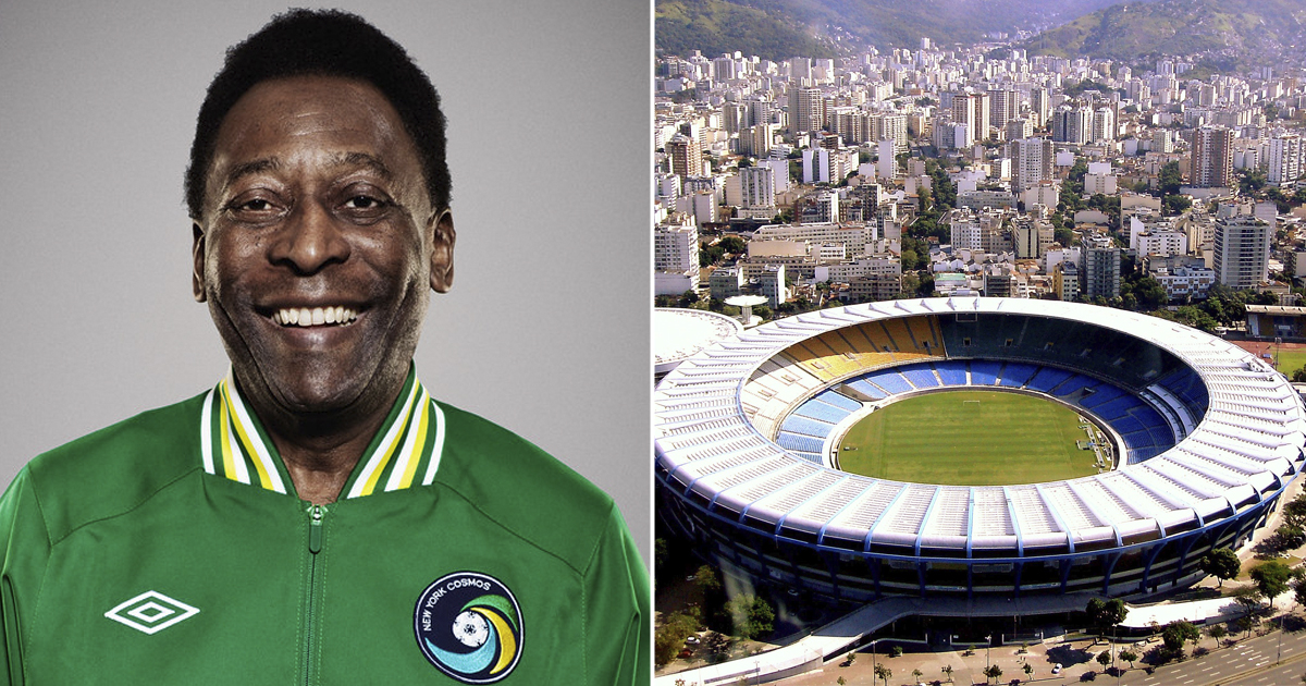 Emblemático estadio Maracaná en Brasil se llamará Rei Pelé © Collage CiberCuba Flickr: umbro y Arthur Boppré