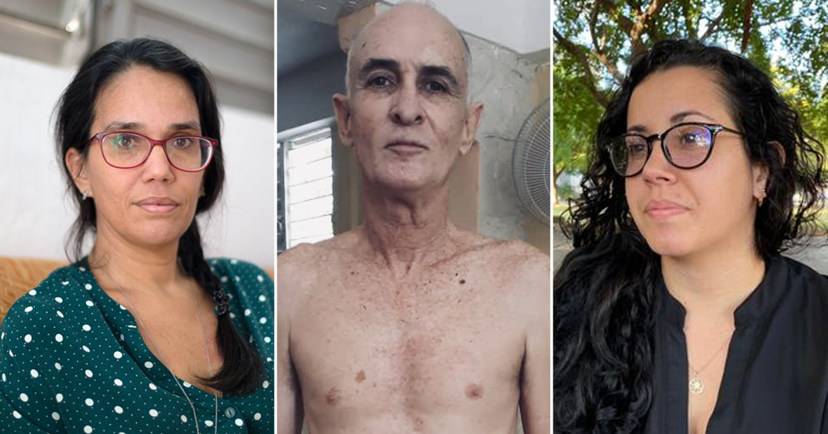 Luz Escobar, Jesús Quiñones y Camila Acosta son tres de los periodistas mencionados en el informe. © Collage Facebook/Twitter/Cubanet