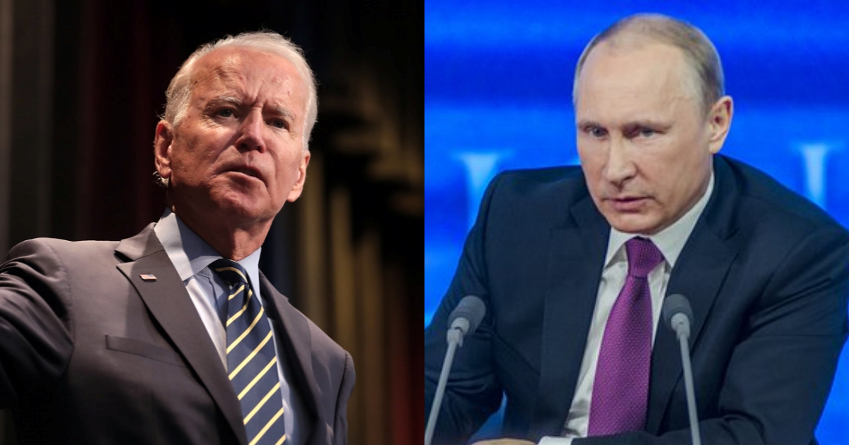Joe Biden, presidente de EE.UU, y el mandatario ruso, Vladimir Putin. © Creative Commons