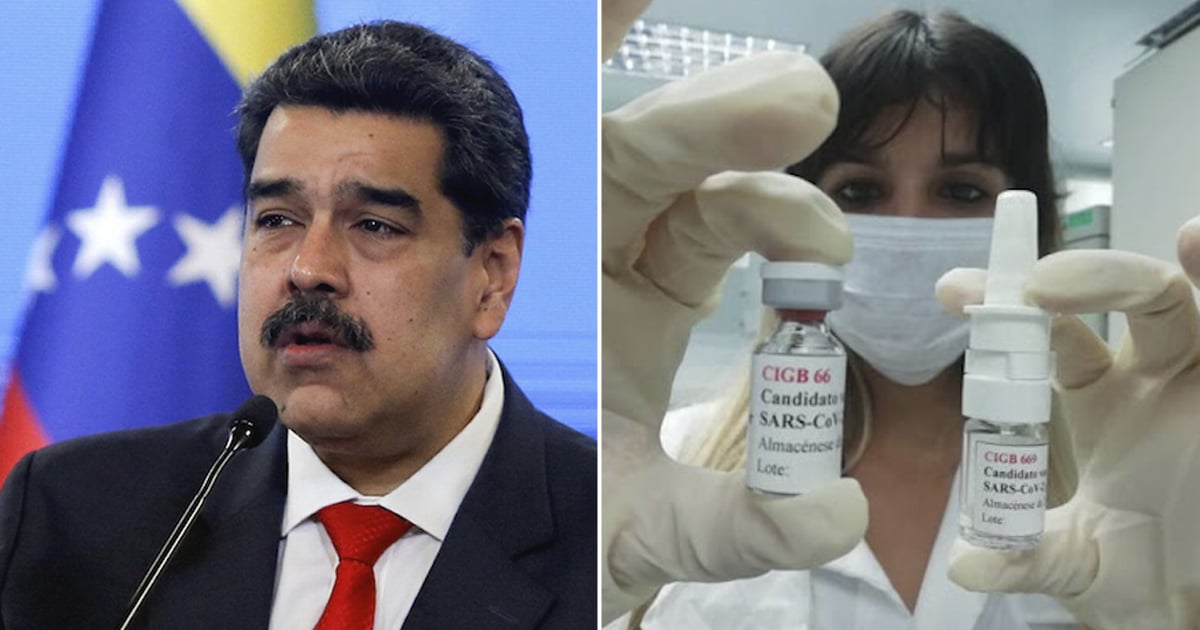 Collage Twitter/ Nicolás Maduro y Granma