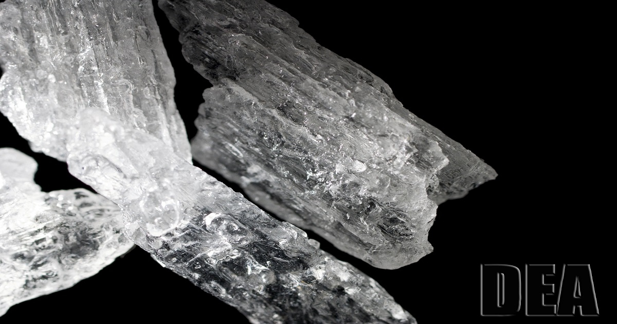 Metanfetamina de cristal (Imagen de referencia) © DEA