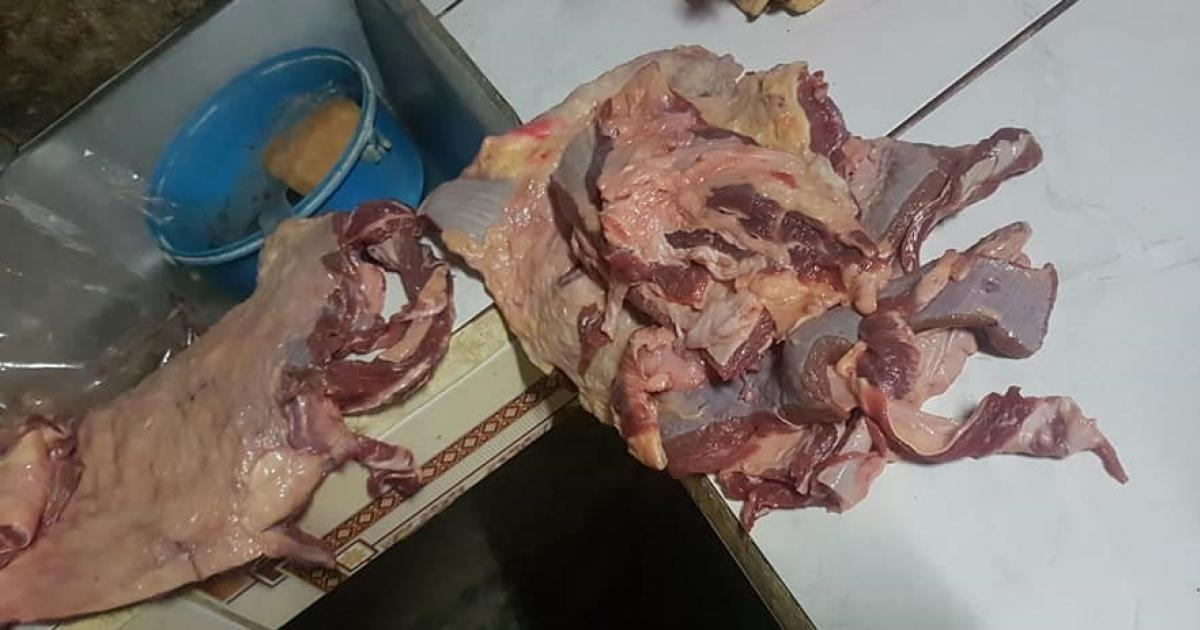 Carne de res comprada en tienda MLC en La Habana © Alejandro Ramírez/ Facebook