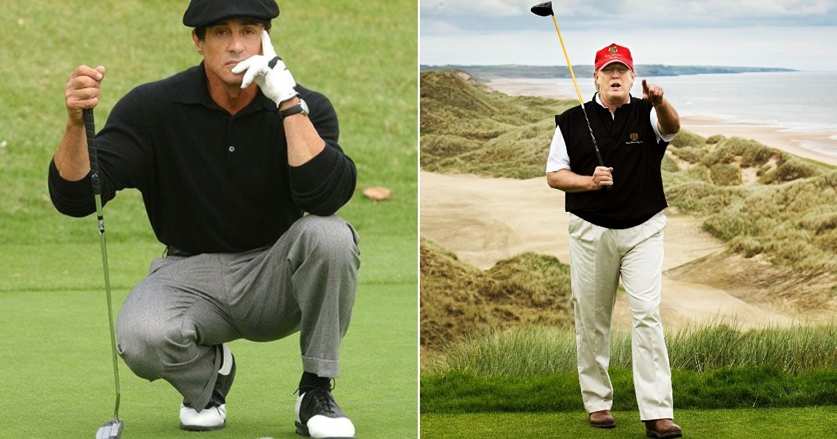 El actor Sylvester Stallone y Donald Trump © Pinterest - Twitter / Ten Golf