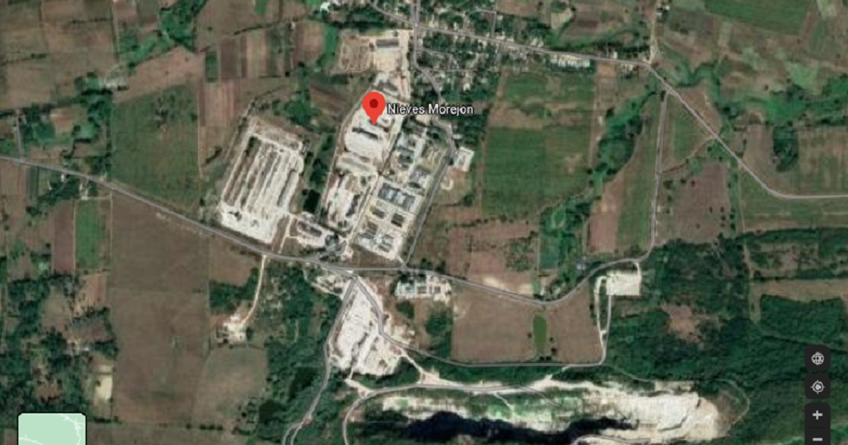 Vista aérea de la prisión "Nieves Morejón", en Guayos, Sancti Spíritus © Captura Google
