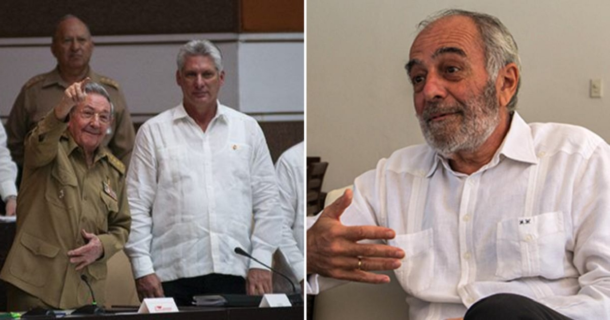 Raúl Castro, Miguel Díaz-Canel y Alberto Navarro. © Cubadebate