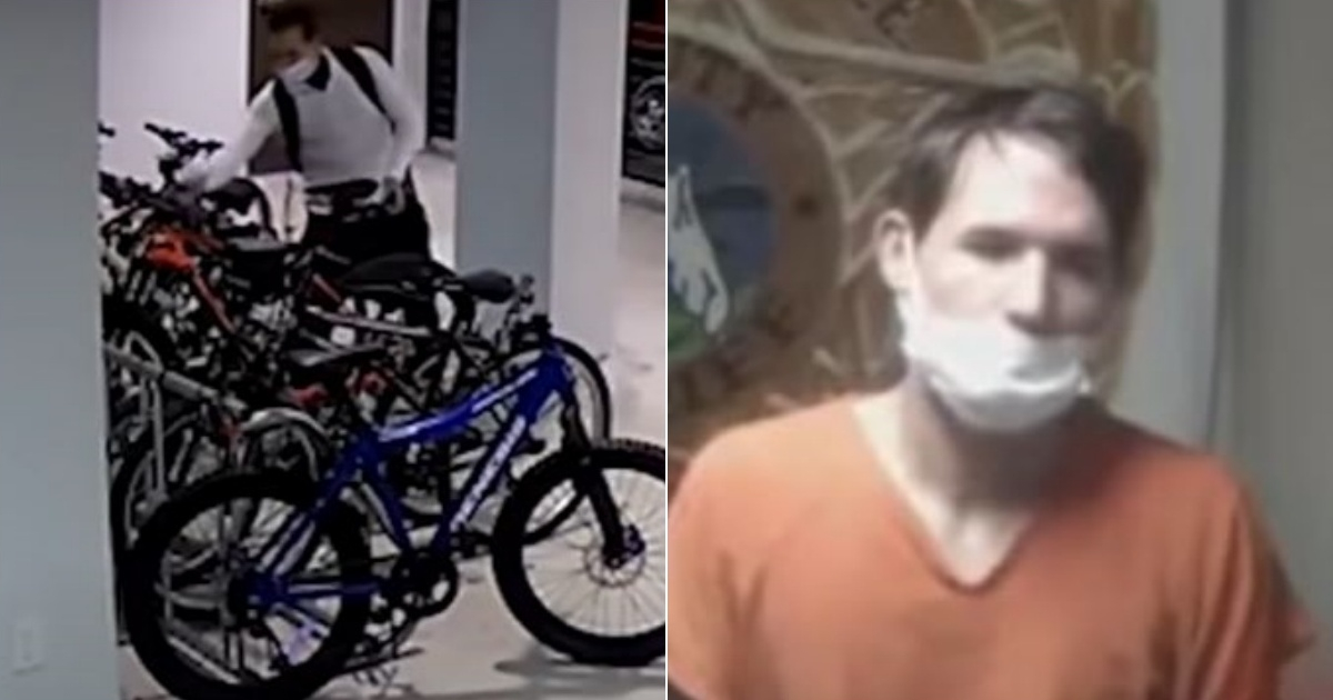 Jandry Placeres compareció en corte por robar una bicicleta en un edificio en Doral © Collage YouTube/ screenshot-America Tevé