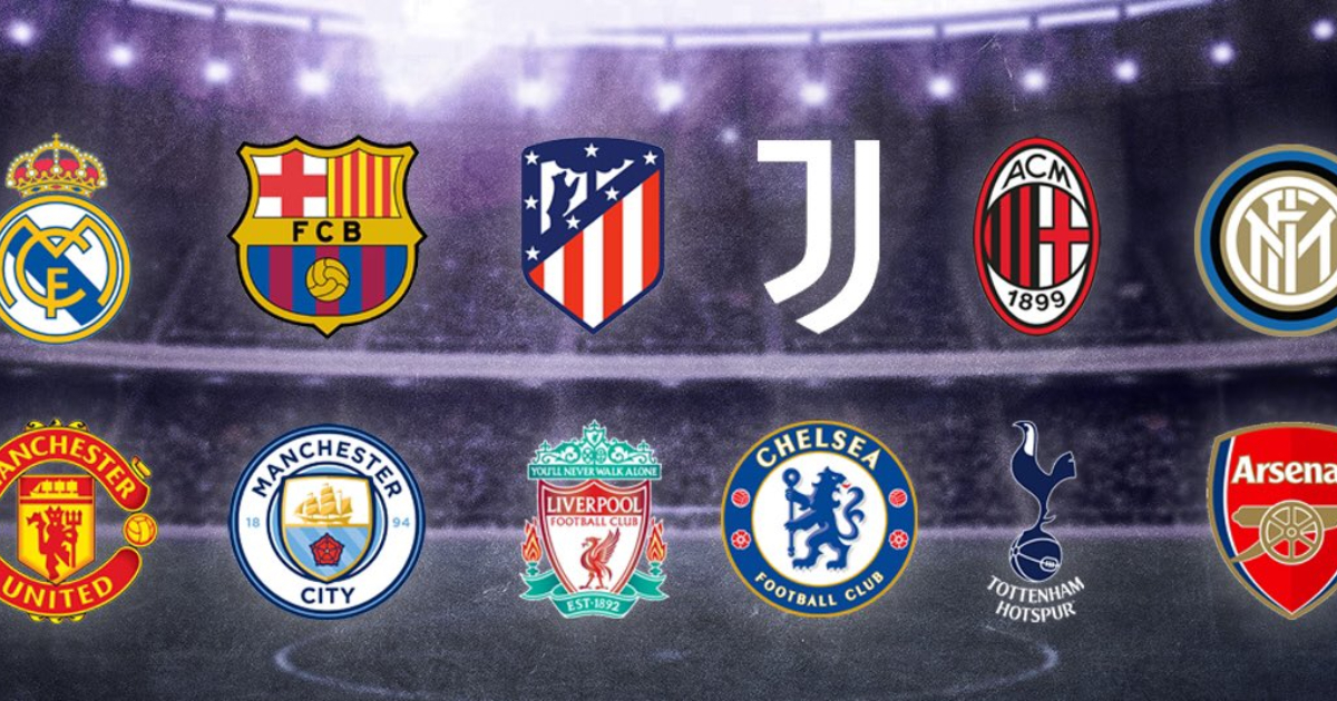 Logos de los equipos implicados en la Superliga © Twitter / Carrusel Deportivo