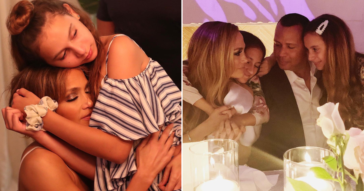 Jennifer Lopez junto a Ella, hija de Alex Rodriguez © Instagram / Jennifer Lopez