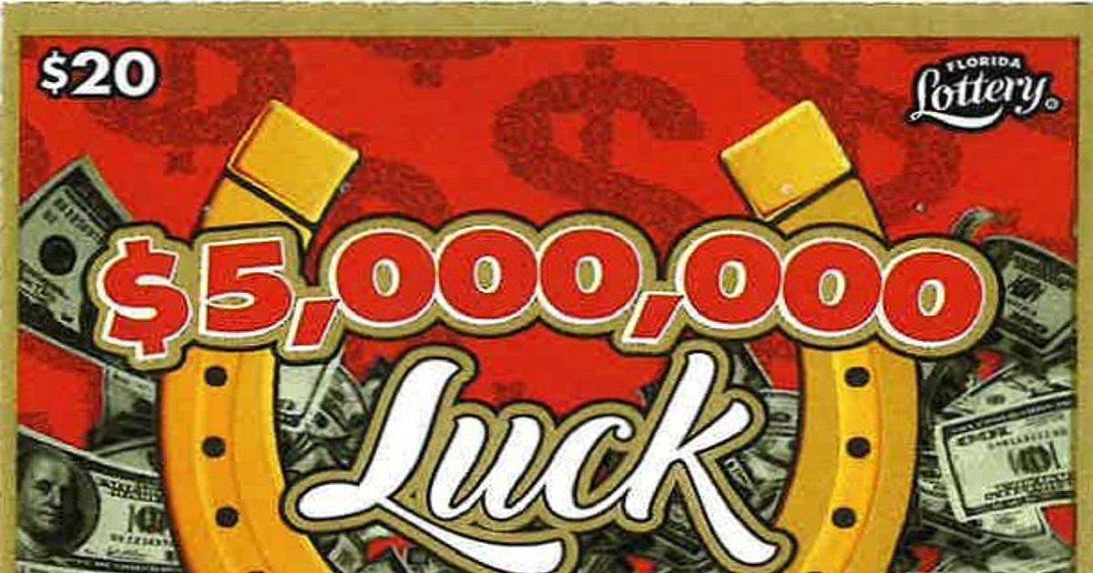 Raspadito del juego Luck de la Lotería de Florida © Twitter / Lotería de Florida