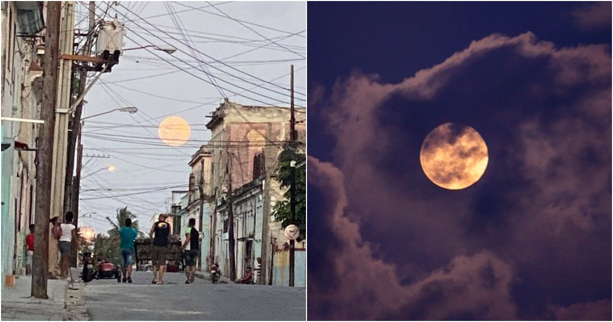 Superluna rosa en La Habana © Facebook Otto Ortiz / Ismael Francisco en Cubadebate