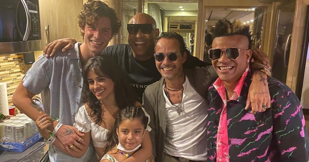 Camila Cabello, Shawn Mendes, Alexander Delgado, Marc Anthony y Randy Malcom © Instagram / Marc Anthony