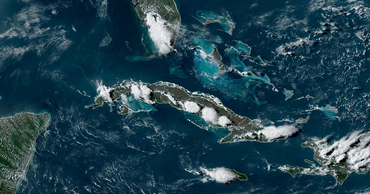 Imagen satelital de Cuba. © Twitter / Insmet