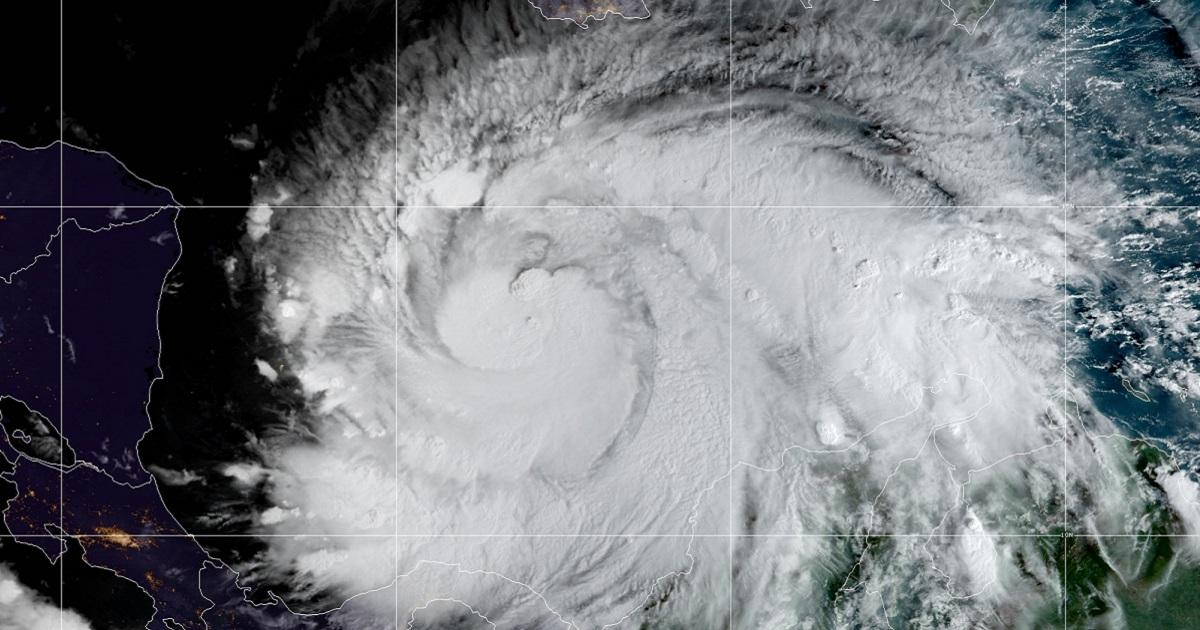 Imagen de huracán Iota, categoría 5, 2020 © NOAA 