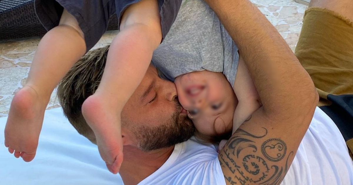 Ricky Martin con su hijo Renn © Instagram / Ricky Martin