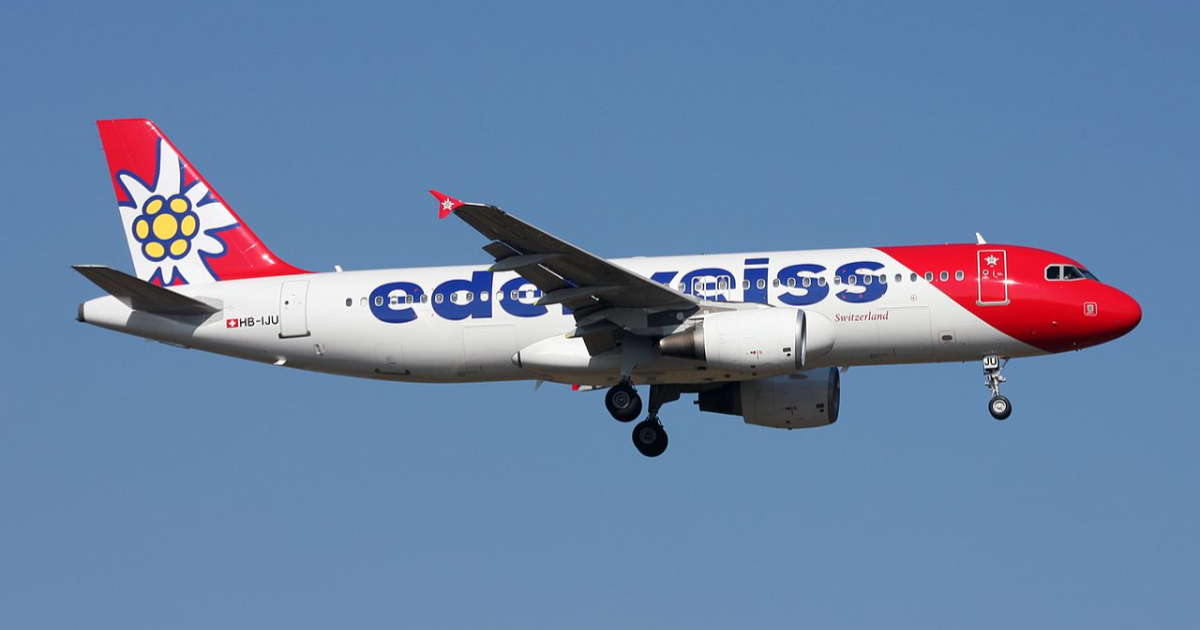 Avión de Edelweiss Airlines © Wikipedia