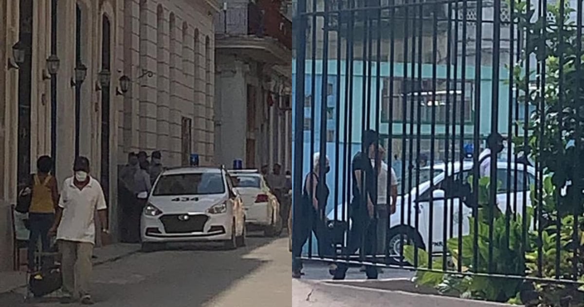 operativo policial en los alrededores de la casa de Maykel Osorbo en La Habana Vieja © Facebook / Maykel Osorbo 349