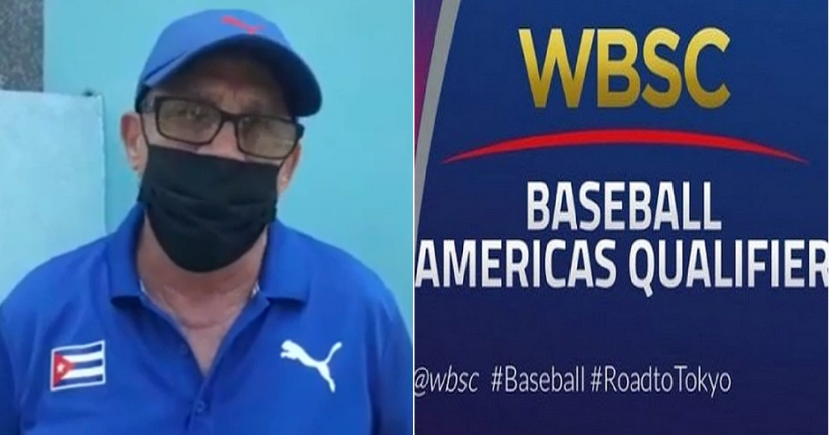 Armando Ferrer, director del Equipo Cuba de Béisbol / Preolímpico de las Américas © Captura de pantalla NTV / Twitter @CubanaBeisbol